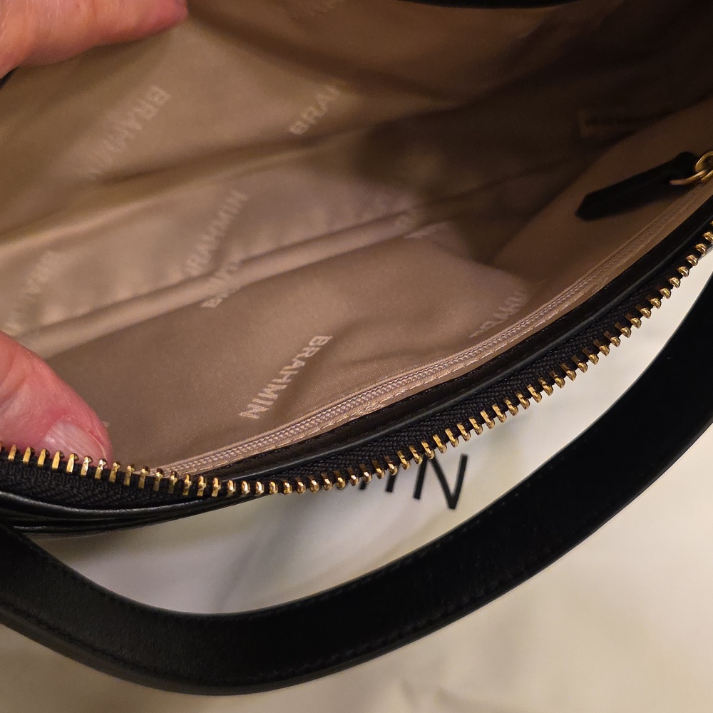 Brahmin Black and Gold Shoulder Bag - Picture 7 of 7
